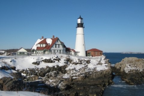 light house on the coast of maine where Reisert foundation funds grant applications